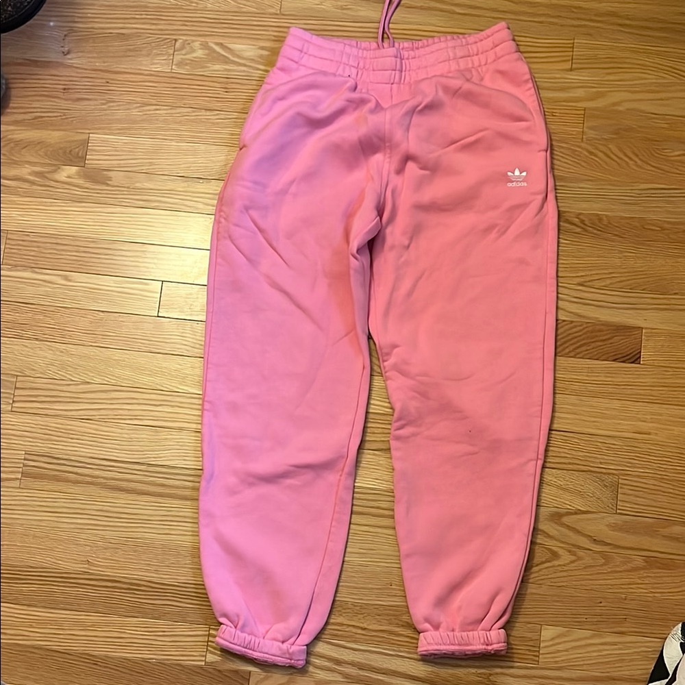 Adidas Pink Joggers Relaxed Fit Sweatpants